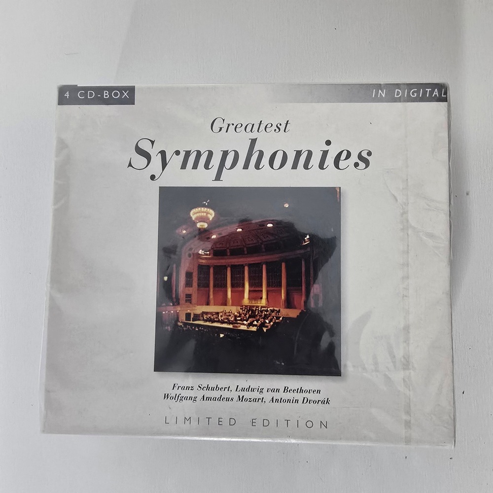 Greatest Symphonies 4 CD Box Set‎ Mozart Beethoven Dvorak Schubert Ltd Edition